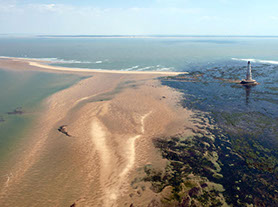 Vue aérienne du Phare de Cordouan